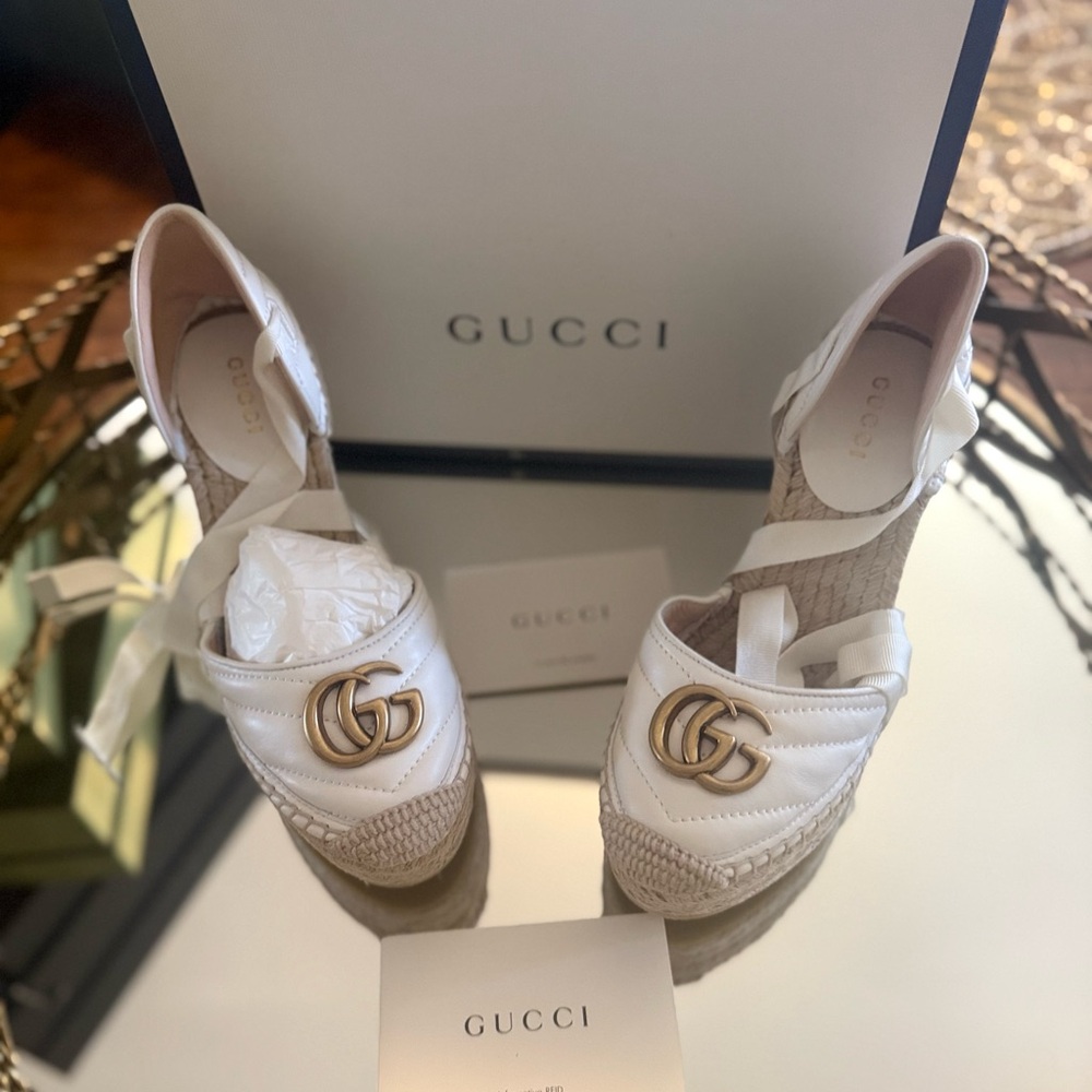 Gucci Women's White Espadrille Shoes